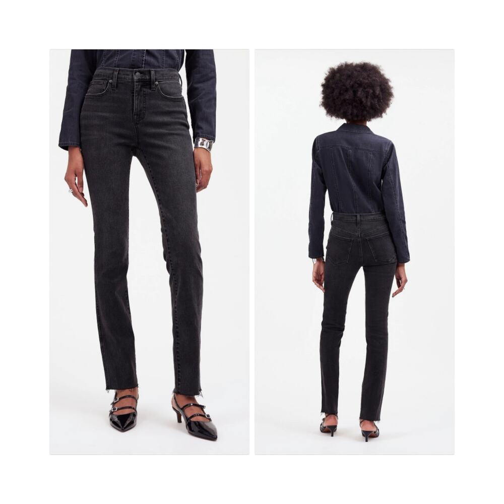 MADEWELL Stovepipe Jeans Raw Hem Armand Wash Size 26